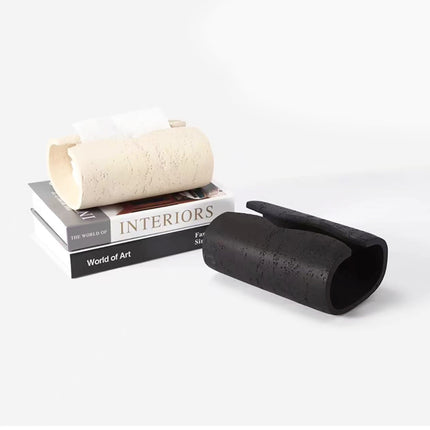 Natural Marble Tissue Box Travertine Wabi Sabi Living Room Tea Room Decor