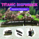 Titanic Shipwreck Aquarium Decoration for Fish Tank Aquascape Underwater Decor