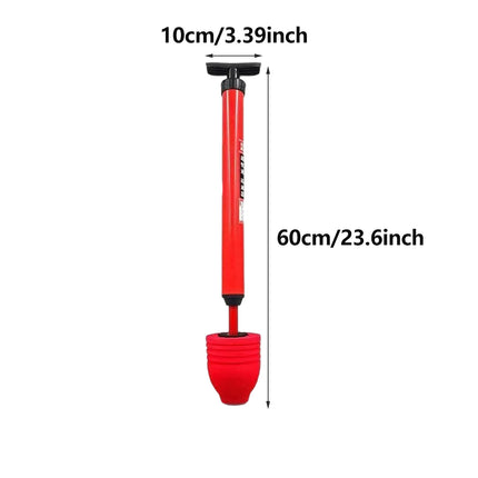 2PCS Toilet Plunger Vacuum Pump Powerful Clog Remover Sewer Drain Unclogging Tool
