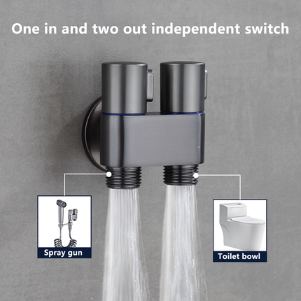 Toilet Spray Gun High Pressure Bidet Faucet Nozzle Bathroom Washer Jet Cleaner