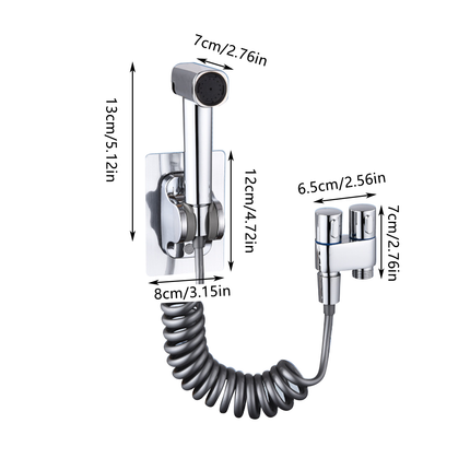 Toilet Spray Gun High Pressure Bidet Faucet Nozzle Bathroom Washer Jet Cleaner
