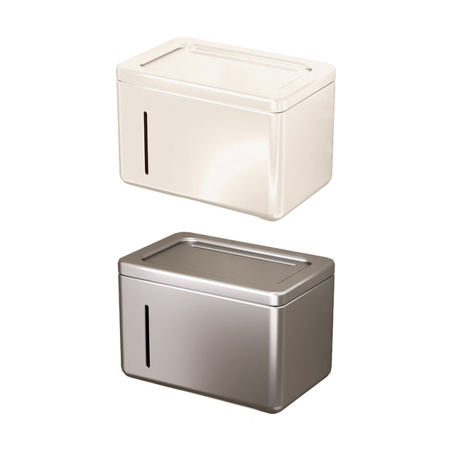 Suction Cup Tissue Holder Wall Mounted Tissue Box Paper Roll Dispenser Box
