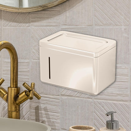 Suction Cup Tissue Holder Wall Mounted Tissue Box Paper Roll Dispenser Box