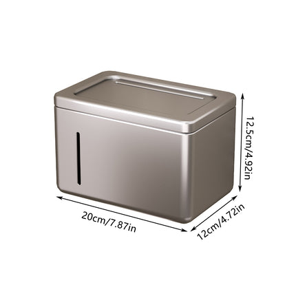 Suction Cup Tissue Holder Wall Mounted Tissue Box Paper Roll Dispenser Box
