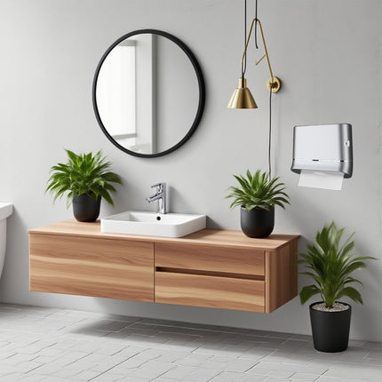 Commercial Hand Towel Dispenser Wall Mounted Tissue Box Easy Install Durable