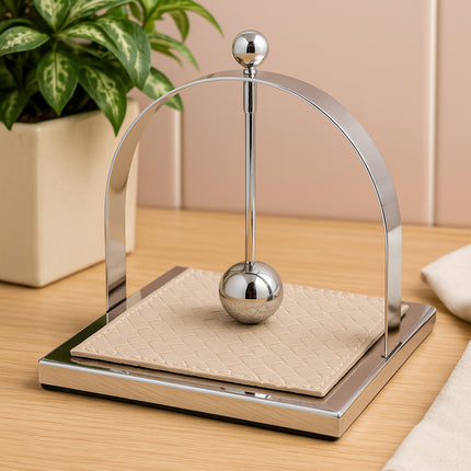 Stainless Steel Square Tabletop Tissue Holder for Kitchen Cafe Restaurant Decor