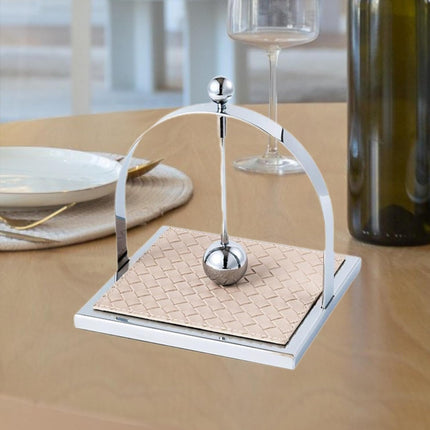 Stainless Steel Square Tabletop Tissue Holder for Kitchen Cafe Restaurant Decor