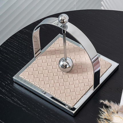 Stainless Steel Square Tabletop Tissue Holder for Kitchen Cafe Restaurant Decor