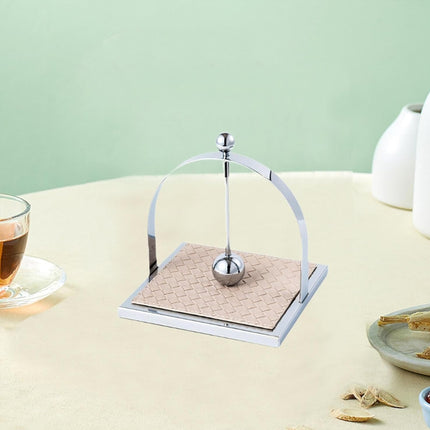 Stainless Steel Square Tabletop Tissue Holder for Kitchen Cafe Restaurant Decor