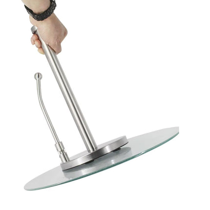 Stainless Steel Spring Paper Towel Holder for Restaurant Home Countertop Use