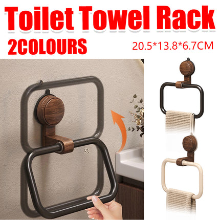 Suction Cup Towel Rack Wall mounted Bathroom Towel Circular Bath Towel Rack