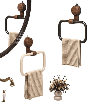 Suction Cup Towel Rack Wall mounted Bathroom Towel Circular Bath Towel Rack