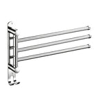 3/4 Rods Stainless Steel Drill-Free Rotating Towel Rack Rustproof Space-Saving