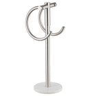 Stainless Steel Towel Rack with Marble Base for Bathroom and Toilet