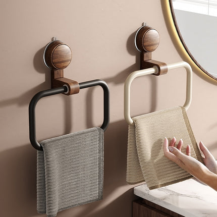 Suction Cup Towel Rack Wall mounted Bathroom Towel Circular Bath Towel Rack