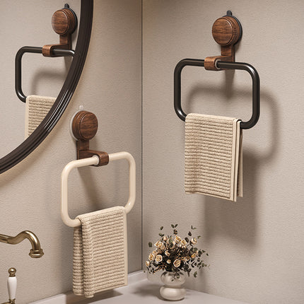 Suction Cup Towel Rack Wall mounted Bathroom Towel Circular Bath Towel Rack