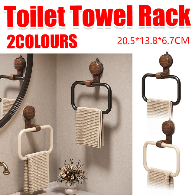 Suction Cup Towel Rack Wall mounted Bathroom Towel Circular Bath Towel Rack