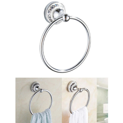 Towel Rack Wall Mounted Towel Hook Bathroom Accessories Hanger Storage Organizer