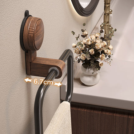 Suction Cup Towel Rack Wall mounted Bathroom Towel Circular Bath Towel Rack