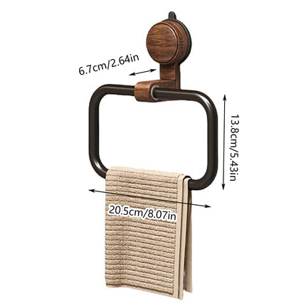 Suction Cup Towel Rack Wall mounted Bathroom Towel Circular Bath Towel Rack