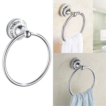 Towel Rack Wall Mounted Towel Hook Bathroom Accessories Hanger Storage Organizer