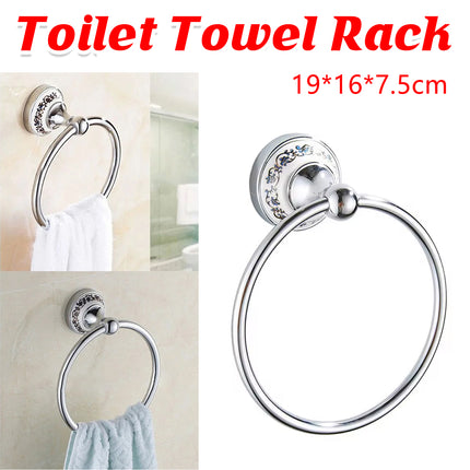 Towel Rack Wall Mounted Towel Hook Bathroom Accessories Hanger Storage Organizer
