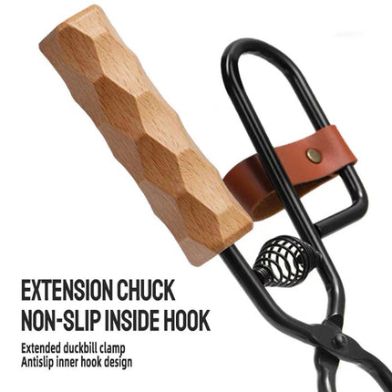 Barbecue Tongs Outdoor Camping Charcoal Fire Grill Tool for Cooking Picnic BBQ