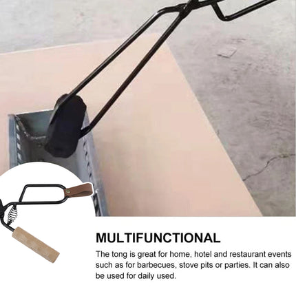 Barbecue Tongs Outdoor Camping Charcoal Fire Grill Tool for Cooking Picnic BBQ