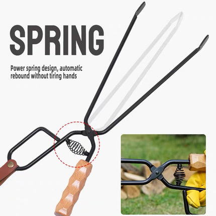 Barbecue Tongs Outdoor Camping Charcoal Fire Grill Tool for Cooking Picnic BBQ