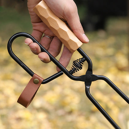Barbecue Tongs Outdoor Camping Charcoal Fire Grill Tool for Cooking Picnic BBQ