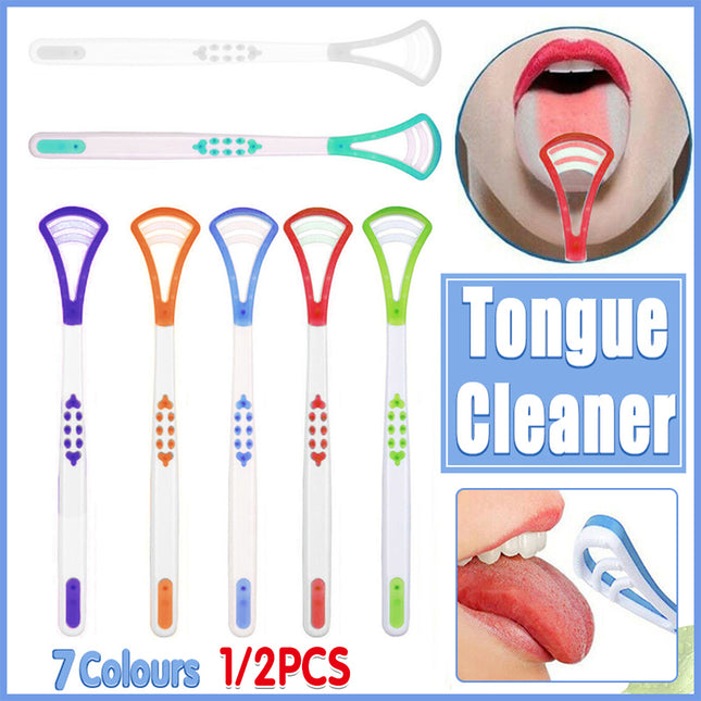 1/2X Double Head Tongue Cleaner FDA Approved Dental Scraper