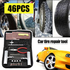 46PCS Car Tire Repair Kit Patch Plug Puncture Emergency for Car Truck Motorbike
