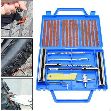 23PCS Car Tire Repair Kit Patch Plug Puncture Emergency for Car Truck Motorbike