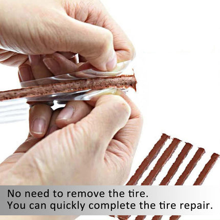 23PCS Car Tire Repair Kit Patch Plug Puncture Emergency for Car Truck Motorbike