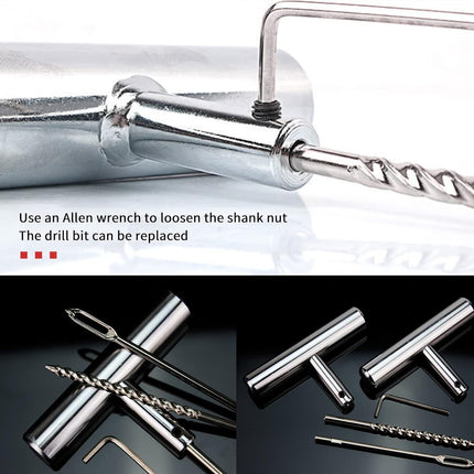 23PCS Car Tire Repair Kit Patch Plug Puncture Emergency for Car Truck Motorbike