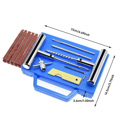23PCS Car Tire Repair Kit Patch Plug Puncture Emergency for Car Truck Motorbike
