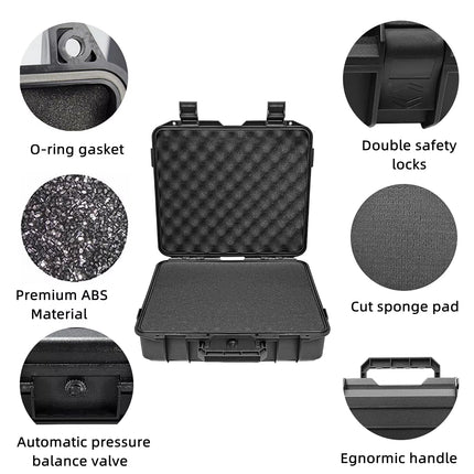 2 Sizes Plastic Equipment Box Portable Power Storage Customized Watch Toolbox