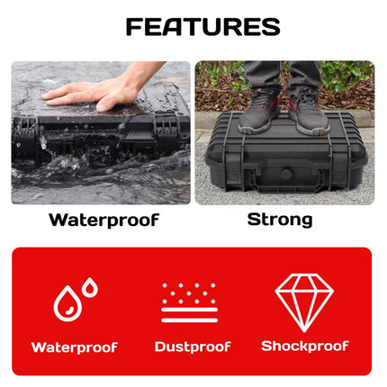 2 Sizes Plastic Equipment Box Portable Power Storage Customized Watch Toolbox