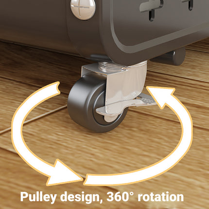 Multi-functional Kitchen Rack Movable Multi-layer Snack Storage Cart Shelf