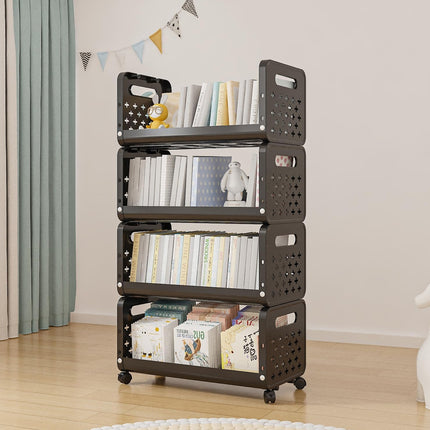 Multi-functional Kitchen Rack Movable Multi-layer Snack Storage Cart Shelf