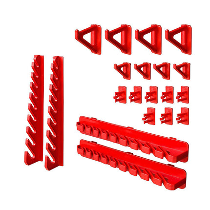 49PCS Plastic Tool Storage Box Wall Organizer Parts Cabinet Hanging Toolbox Use