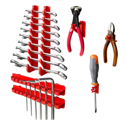 49PCS Plastic Tool Storage Box Wall Organizer Parts Cabinet Hanging Toolbox Use