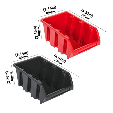 49PCS Plastic Tool Storage Box Wall Organizer Parts Cabinet Hanging Toolbox Use