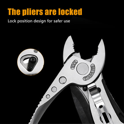 Multi Function Folding Pocket Plier Screwdriver Camping Survival Tools Portable