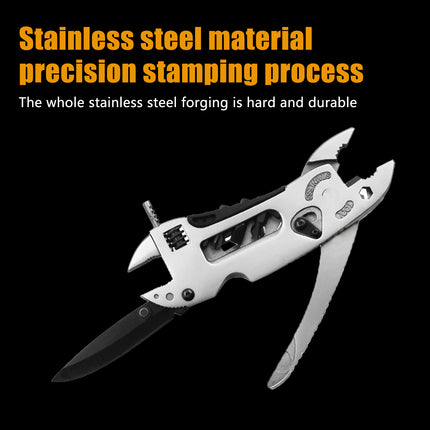 Multi Function Folding Pocket Plier Screwdriver Camping Survival Tools Portable