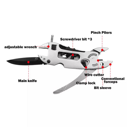 Multi Function Folding Pocket Plier Screwdriver Camping Survival Tools Portable