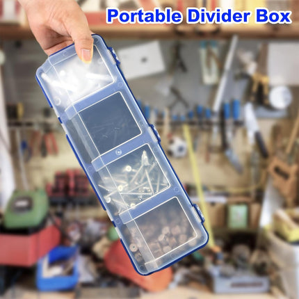 4X Small Sorted Screw Parts Box Small Plastic Component Box With Slant Mouth Lid