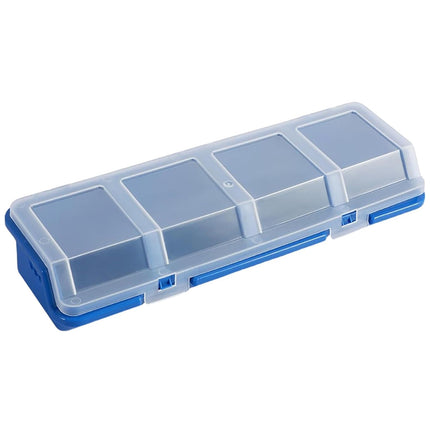 4X Small Sorted Screw Parts Box Small Plastic Component Box With Slant Mouth Lid