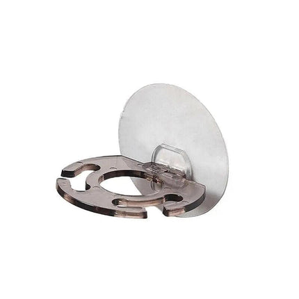 Toothbrush Holder Wall Mount Sucker Bathroom Suction Cup Toothpaste Storage Rack - Aimall