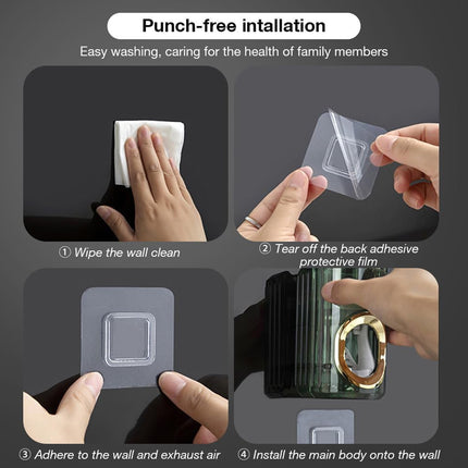 Automatic Toothpaste Dispenser Wall Mounted Toothpaste Squeezer Bathroom